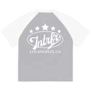 BASEBALL,script,raglan,tee,unisex,los angeles,intrfr