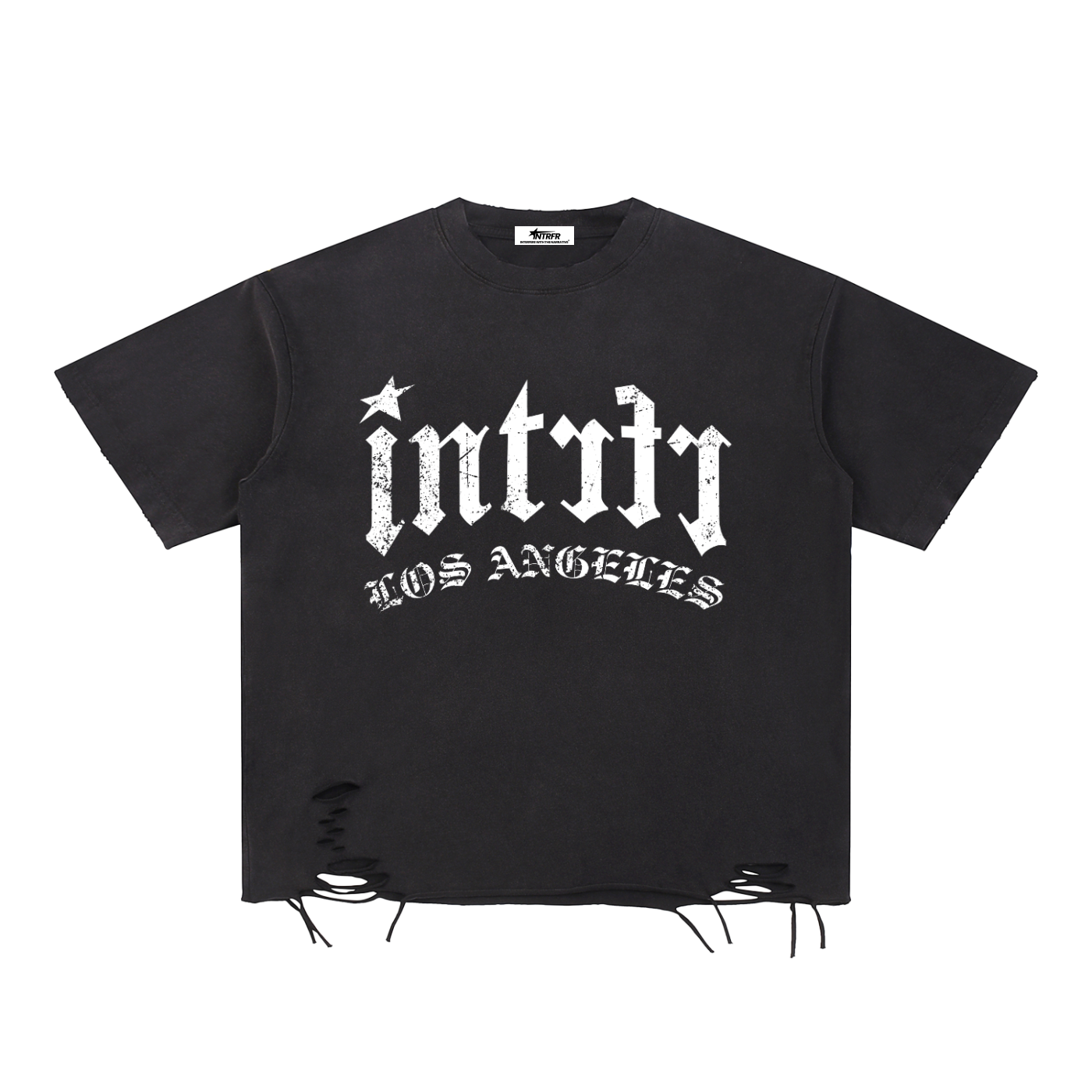CHROME HEARTS,DISTRESSED,OLD ENGLISH,GOTHIC,INTRFR,INTERFERE WITH THE NARRATIVE,SHOOTING STAR I,LOS ANGELES,UNISEX