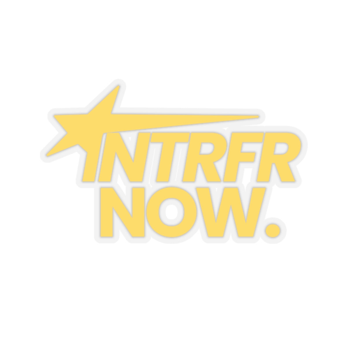 Intrfr Now. Sticker