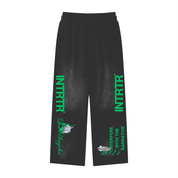 chrome,glitch,interfere with the narrative,monkey wash,pure cotten,handcrafted,unisex,green,Los Angeles,intrfr
