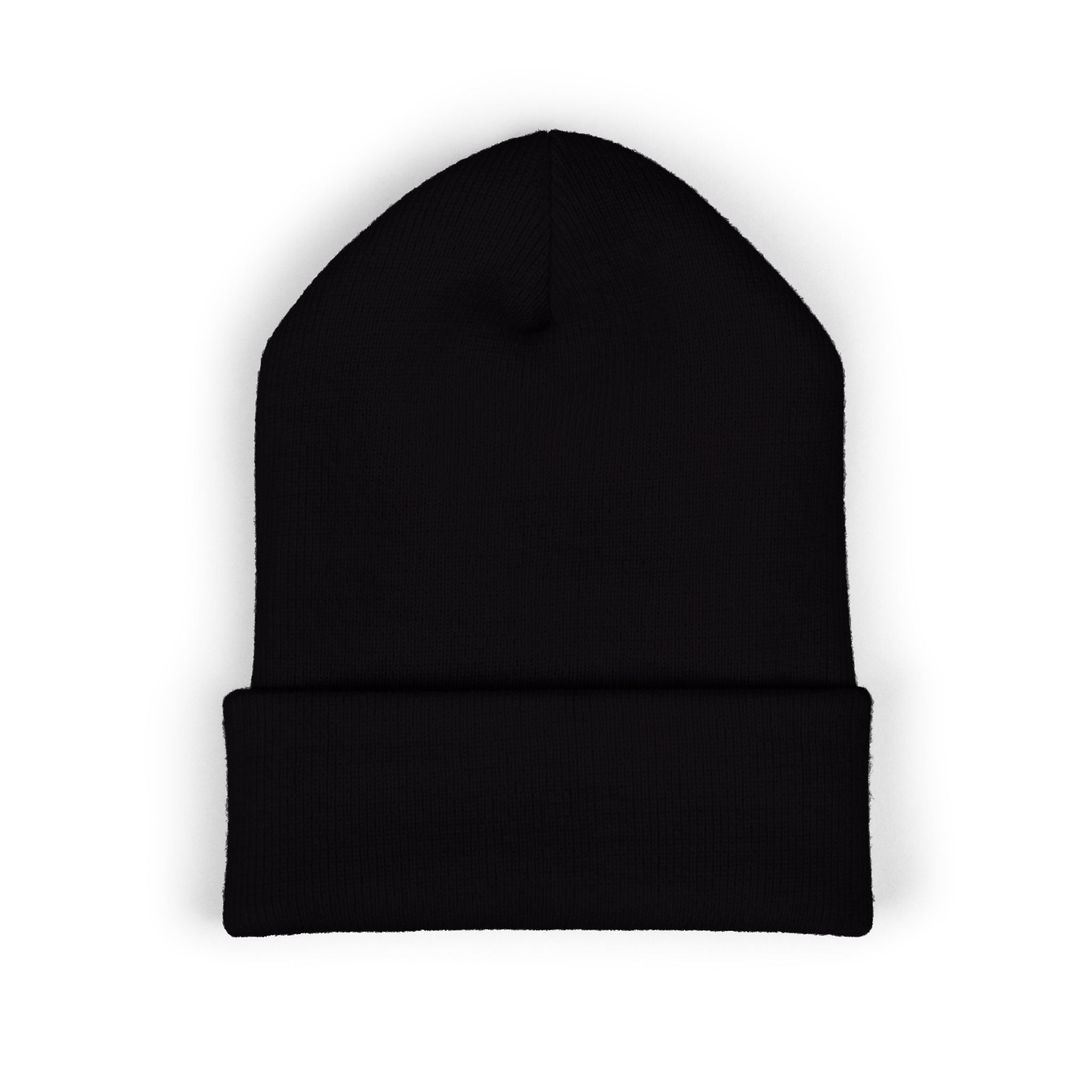 script cuffed beanie
