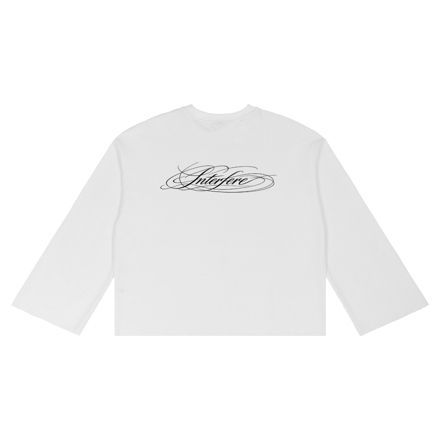 interfere,unisex,long sleeve,thermal,waffel,interfere with the narrative