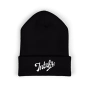 script cuffed beanie