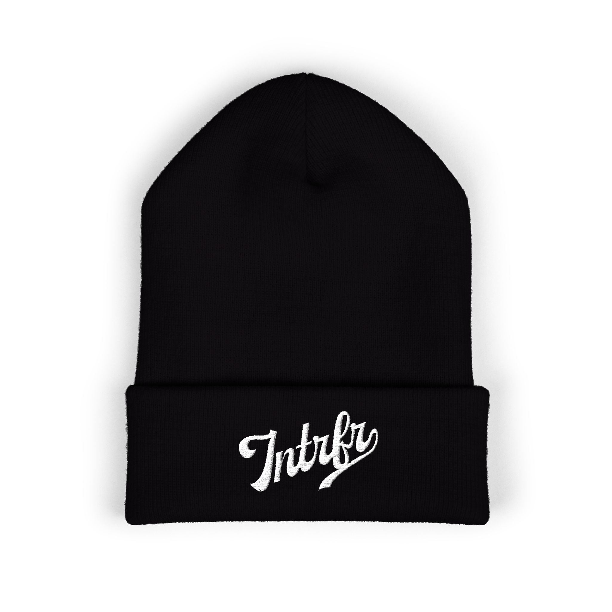 script cuffed beanie