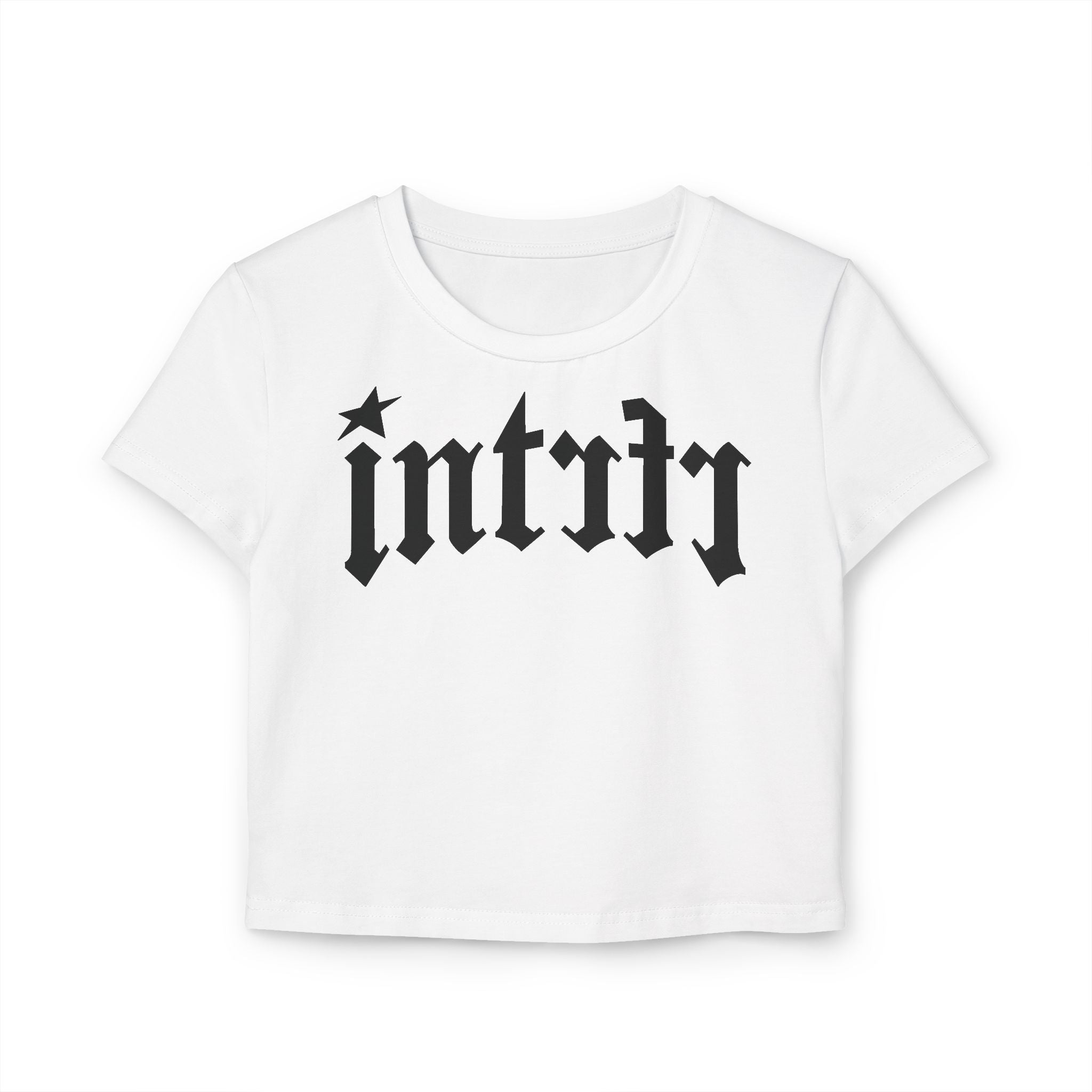 Intrfr Old-English Crest Women's Baby Tee