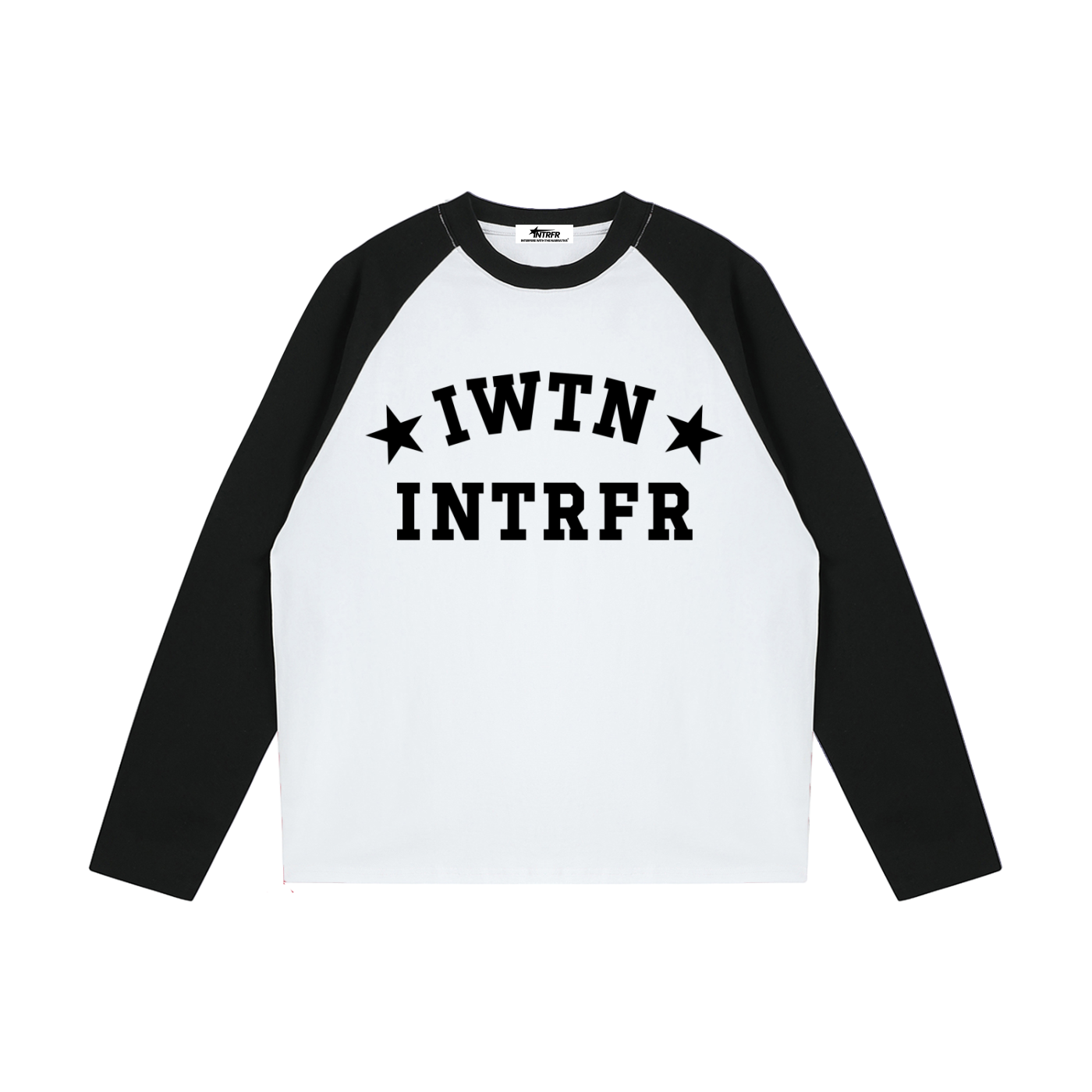 intrfr,star,iwtn,unisex,raglan tee,long sleeve