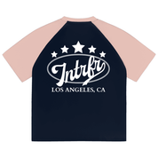 BASEBALL,script,raglan,tee,unisex,los angeles,intrfr