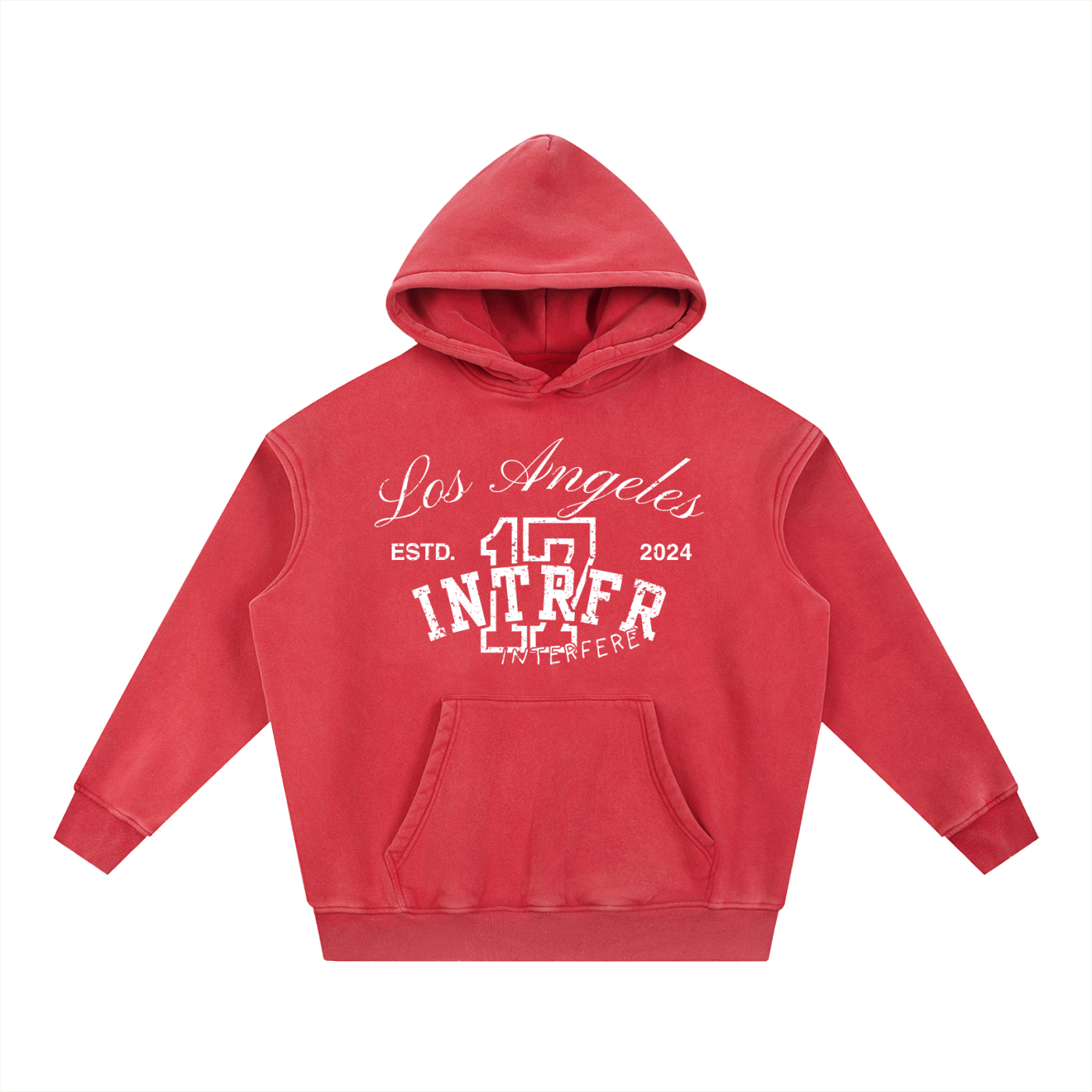 los angeles,17,interfere,hoodie,unisex