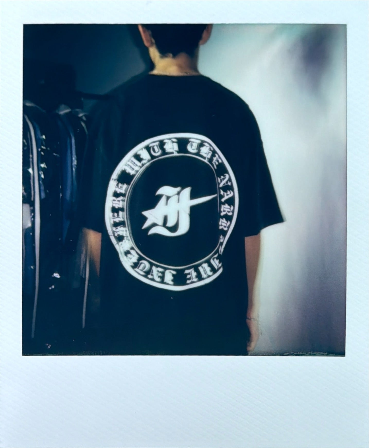 old english washed raw-hem tee