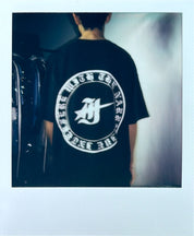 old english washed raw-hem tee
