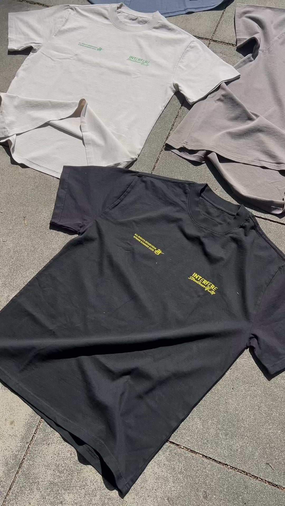 out of la heavy faded tee