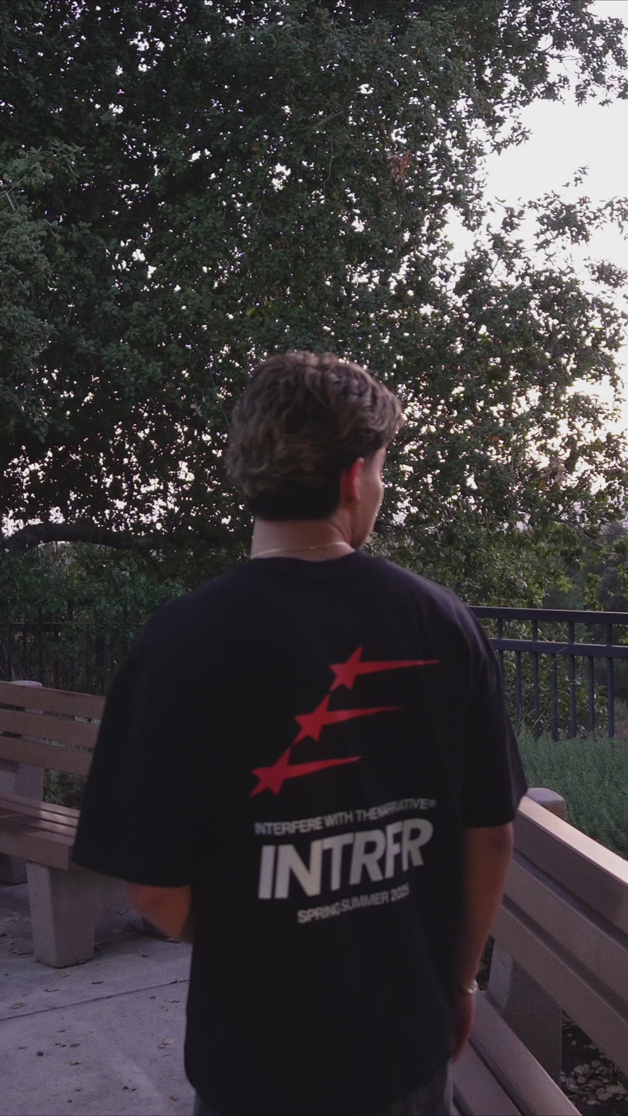 tri star heavy oversized box tee
